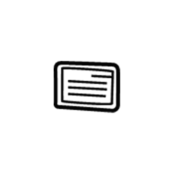 Honda 77871-SL0-A80 Label, Warning (SRS)