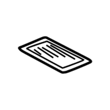Acura 80050-SL0-H01 Label, Air Conditioner Caution