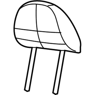 Mopar 1RX15XDVAA HEADREST-Front