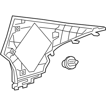 Lexus 62470-06390-A0 GARNISH Assembly, Roof S