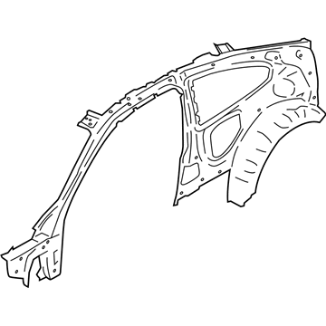 BMW 41-00-7-343-089 Left Interior Side Frame