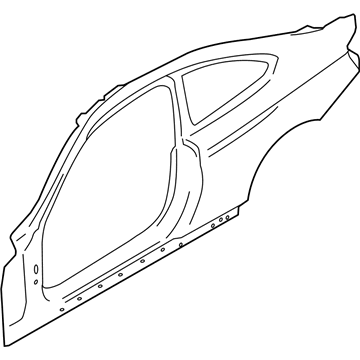 BMW 41-00-8-060-239 Side Frame, Exterior, Left