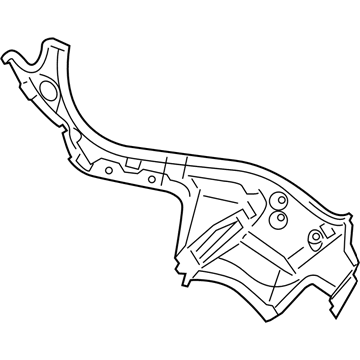 Nissan 78114-1KE1D Extension-Rear Fender, RH