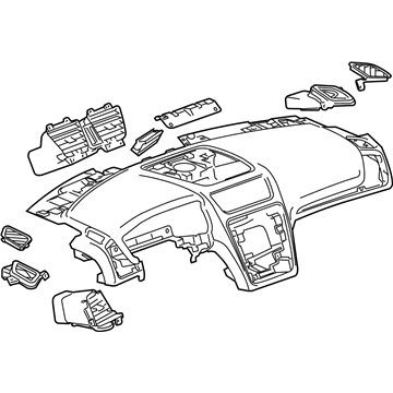 GM 84383173 Upper Dash Panel