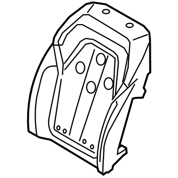BMW 52-10-8-066-889 FOAM ELEMENT, COMFORT BACKRE