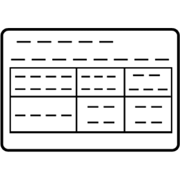 Nissan 99090-3SG2A Placard-Tire Limit