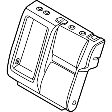 Nissan 88605-6RE0A PAD & FRAME ASSY-BACK, REAR SEAT