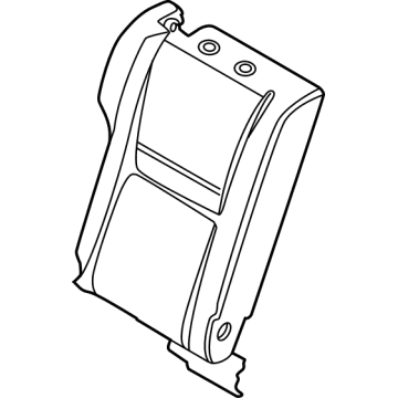 Nissan 88620-6RR0A Trim Assy-Back, Rear Seat