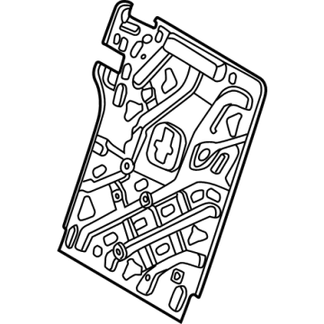 Nissan 88601-6RG0A Frame Assy-Back, Rear Seat