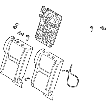 Nissan 88600-6RE2A Back Assy-Rear Seat, RH