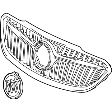 GM 23461446 Grille Asm-Front