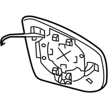 Infiniti 96366-1AA0B Glass-Mirror, LH