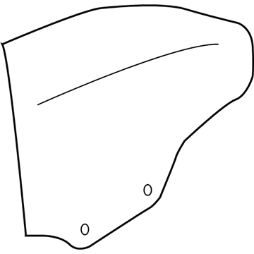 BMW 51-37-7-128-385 Side Window, Green, Rear, Left