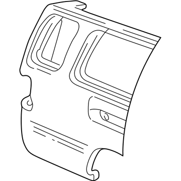 Ford F2UZ28279D46A Rear Panel