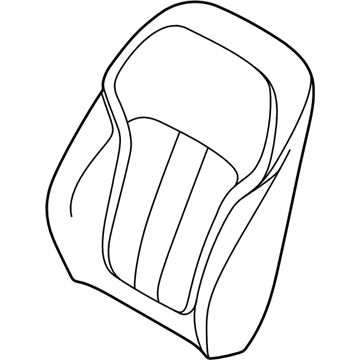 BMW 52-10-7-952-209 COVER FOR COMFORT BACKREST, L