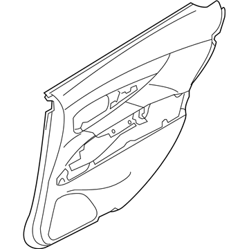 Infiniti 82900-4AM1A Finisher Assy-Rear Door, RH
