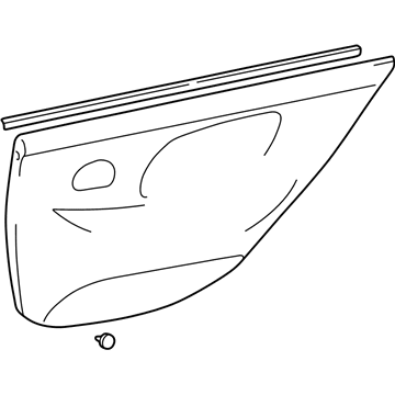 Hyundai 83301-38011-VW Panel Complete-Rear Door Trim, LH