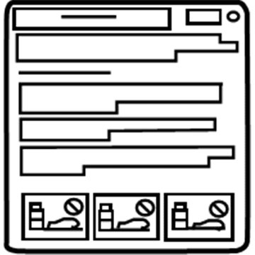 Toyota 41992-0R010 Info Label