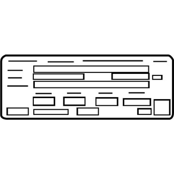 Toyota 74511-48020 Spec Label