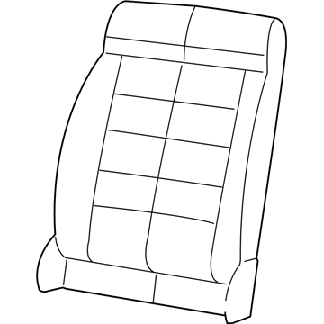 Mopar 6CG76JRRAB Front Seat Back Cover Right