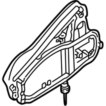 BMW 51-22-8-243-635 Carrier, Outside Door Handle, Rear Left