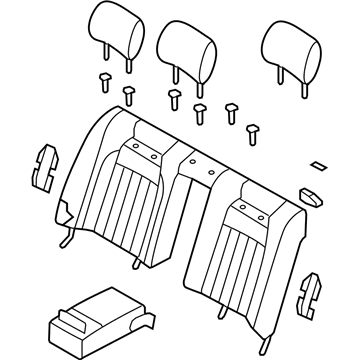 Hyundai 89300-3M711-RHE Back Assembly-Rear Seat
