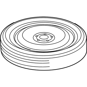 GM 92214938 Wheel Rim, 17X4 Compact Spare