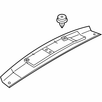 BMW 51-49-7-407-219 UPPER TRUNK LID TRIM PANEL