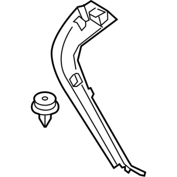 BMW 51-49-7-407-215 LEFT TRUNK LID PANEL TRIM