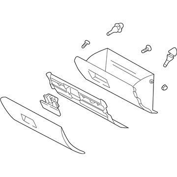 Kia 0K32A6403008 Lid Assembly, Glove