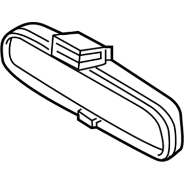 Hyundai 00272-02013-A Mirror Assembly-Rear View Inside