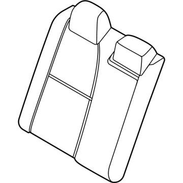 Nissan 88611-6LB0A Pad Assy-Back, Rear Seat RH