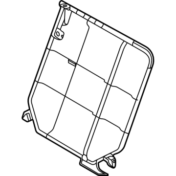 Nissan 88601-6LB0A Frame Assy-Back, Rear Seat