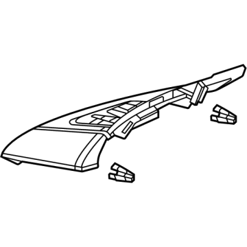 Acura 77110-TGV-A03ZA Garnish (Deep Black)