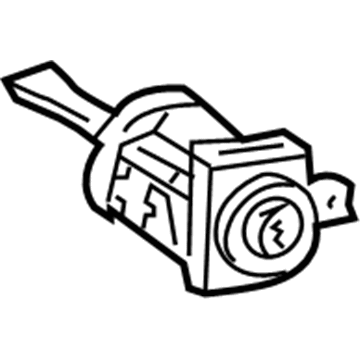 Lexus 69052-50130 Door Lock Cylinder & Key Set, Left