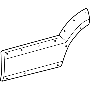 Lexus 75741-60210-A0 Moulding, Rear Door, Outside RH