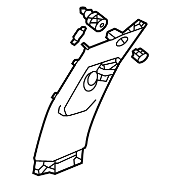 Honda 84111-T20-A01ZA GARNISH, R- *NH882L*