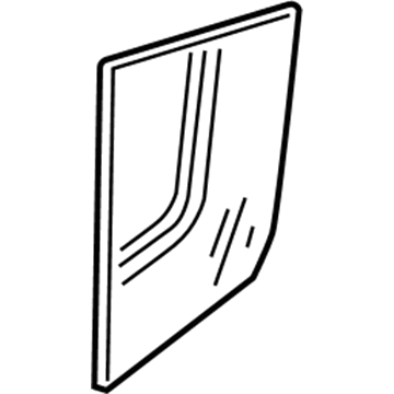 Nissan 82262-7Y000 Glass-Rear Door Corner, RH