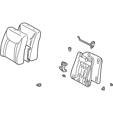Lexus 71440-5A211-C0 Back Assy, Front Seat, LH(For Separate Type)