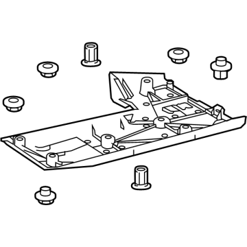 Lexus 58165-24030 Cover, Front Floor, RH