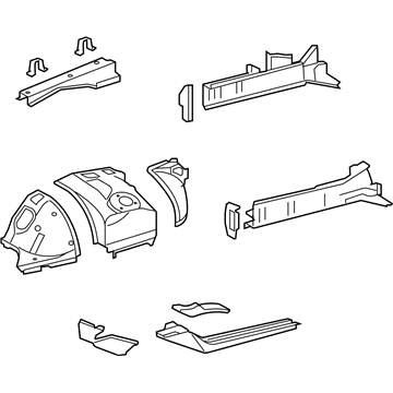 Lexus 53710-50360 Apron Assy, Front Fender, RH