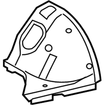 Lexus 53707-50010 Apron, Front Fender, Front RH