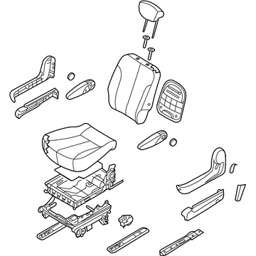 Kia 890014D110CS4 Seat Assembly-2NDLH