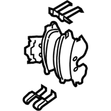 Hyundai 58302-3QA10 Rear Disc Brake Pad Kit