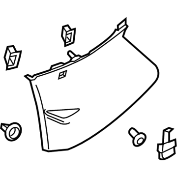 GM 84399513 Upper Quarter Trim