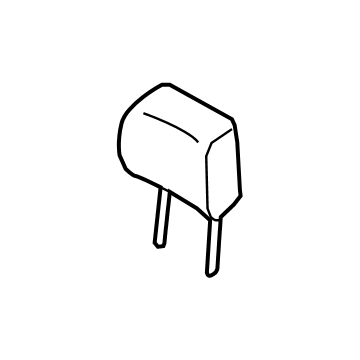 Ford MB3Z-60611A08-AA HEADREST - COVER AND PAD