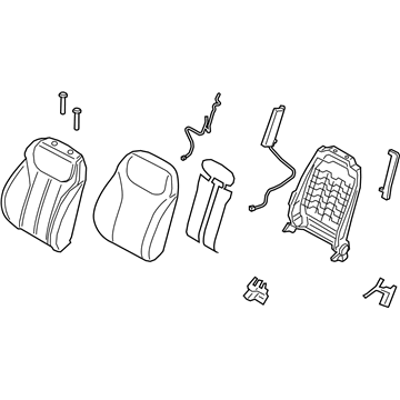 Hyundai 88400-S2000-PTH Back Assembly-FR Seat, RH