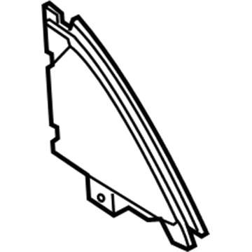 Nissan 82234-4BA0C Piece-Corner, Rear Door RH