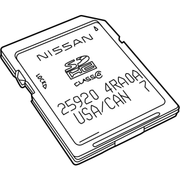 Nissan 25920-9UE0A Memory-Card, Map