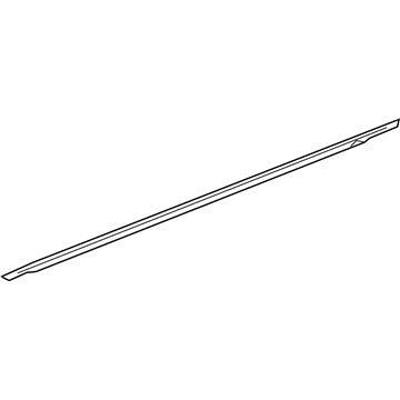 Hyundai 83220-1R000 Weatherstrip Assembly-Rear Door Belt Outside RH